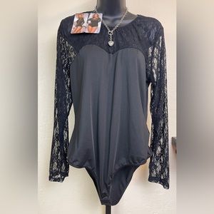 Women's‎ Bodysuit, Shaping Underwear, Lace Long Sleeves